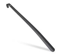 Relaxdays Calzascarpe in Metallo, Confortevole, Stabile, L:60 cm, grande, da Appendere, con Manico, Nero