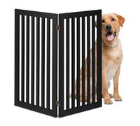 Relaxdays Cancelletto di Sicurezza per Cani, Cancellino Scale per Bambini, Barriera per Animali, HxL: 91,5x103 cm, Nero, Gommapiuma