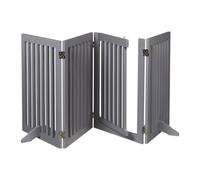 Cancelletto grigio per bimbi a 4 pannelli Cancello di sicurezza pieghevole