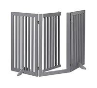 Cancelletto grigio alto 92 cm Barriera di sicurezza per cani 3 pannelli