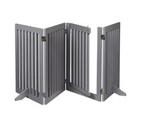 Cancelletto grigio per bimbi a 4 pannelli Cancello di sicurezza pieghevole