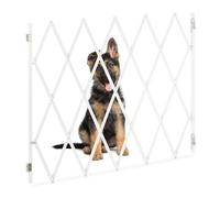 Cancelletto di sicurezza per cani Recinzione estensibile 1,5 kg Bianco