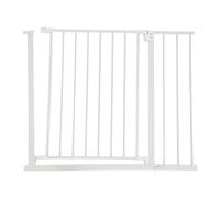 Relaxdays Cancello di Sicurezza per Scale, 95-100 cm, Senza Foratura, Baby e Bambini, Cancello a Morsetto, Bianco