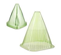 Relaxdays Cappello Verde Chiaro, Pezzi Protezioni per Piante, Set 32 Coni Protettivi Antilumaca e Anti Gelo, HLP: 22x19x19 cm, in PVC