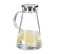 Caraffa vetro brocca acqua tavola bottiglia contenitore coperchio acqua te 1,8 L