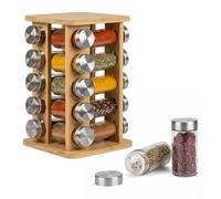 Relaxdays Carosello porta-spezie con vasetti