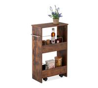 Relaxdays Carrellino slim salvaspazio stretto