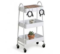 Relaxdays Carrello con 2 maniglie acciaio