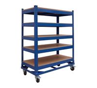 Relaxdays Carrello a 5 ripiani con ruote