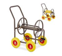 Carrello avvoligitubo 60 m raccoglitubo portatubo irrigazione giardino 4 ruote