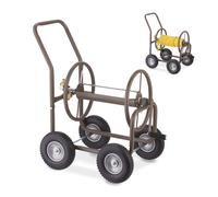 Carrello avvoligitubo Avvolgitubo da giardino Raccoglitubo con ruote Acciaio