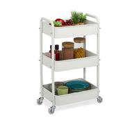 Relaxdays Carrello con 3 ripiani da cucina