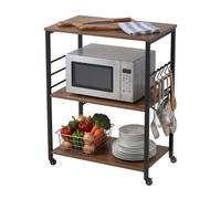 Relaxdays Carrello cucina 3 ripiani