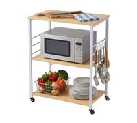 Relaxdays Carrello cucina 3 ripiani