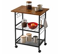 Relaxdays Carrello cucina 3 ripiani