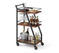 Relaxdays Carrello cucina 3 ripiani Industrial