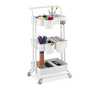 Carrello da cucina portavivande Mobiletto con ruote 3 ripiani 4 rotelle