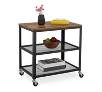 Relaxdays Carrello da cucina in stile industriale