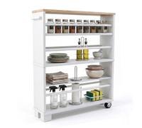 Relaxdays Carrello nicchia 4 ripiani