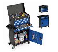 Relaxdays Carrello officina cassetti e serratura