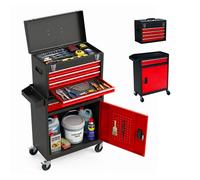 Relaxdays Carrello officina cassetti e serratura