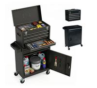 Relaxdays Carrello officina cassetti e serratura