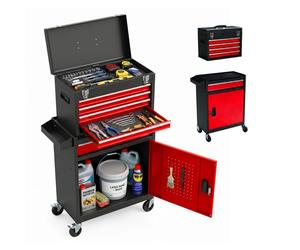 Relaxdays Carrello officina cassetti e serratura