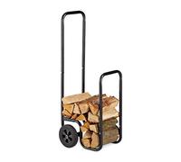 Carrello portalegna Contenitore legna 60 kg Carrello per legna Supporto legna