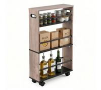 Relaxdays Carrello per nicchia 4 ripiani