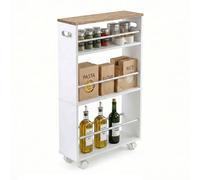 Relaxdays Carrello per nicchia 4 ripiani