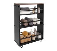 Relaxdays Carrello per nicchia 4 ripiani