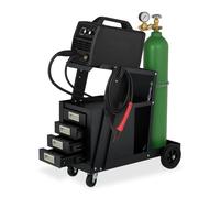 Relaxdays Carrello per saldatrice con cassetti