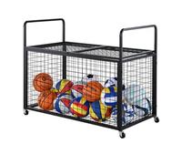 Relaxdays Carrello palloni con serratura