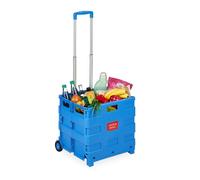 Relaxdays Carrello portaspesa pieghevole