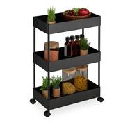 Relaxdays Carrello salvaspazio a 3 piani da cucina