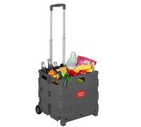 Relaxdays Carrello spesa con manico telescopico