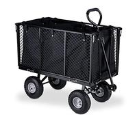 Carrello a mano Carretto pieghevole 4 ruote 21,7 kg Carrello da giardino