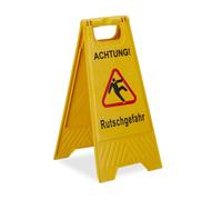 Relaxdays Cartello avvertimento antiscivolo