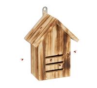 Relaxdays Casetta per Coccinelle, Hotel per Insetti, in Legno di Abete Non Trattato, da Appendere, 22x17x10 cm, Naturale