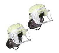 (TG. 24,5x22,5x28 cm) Relaxdays Casco da Pompiere per Bambini, Set da 2 Cappelli