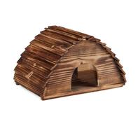 Relaxdays Casetta igloo in legno per ricci