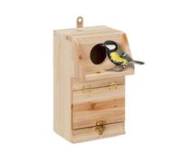 Relaxdays Casetta nido in legno per uccellini