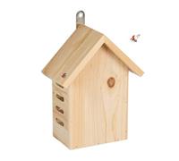 Relaxdays Casetta per Coccinelle, Legno d'Abete, da Appendere e Poggiare, Giardino e Balcone HLP 22,5x17x10 cm, Naturale