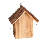 Relaxdays Casetta per Coccinelle, Legno d'Abete, da Appendere e Poggiare, Giardino e Balcone HLP 23x19x12,5 cm, Naturale