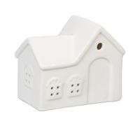 Relaxdays Casetta portacandele bianca