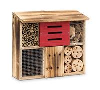 Relaxdays Casetta Rifugio per Insetti in Legno Disponibile in 2 Diverse Grandezze, Marrone, 13.5x33x29 cm