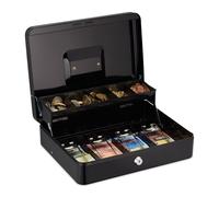 Relaxdays Cassa portatile per monete e banconote