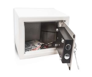 Relaxdays Cassaforte mobile da parete con chiave