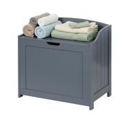 Cassa portabiancheria Relaxdays, 80 L, per Biancheria Sporca, Lenzuola e Giocattoli, Bagno, cassapanca con Coperchio