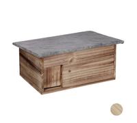 Relaxdays Cassetta invernale per ricci da montare